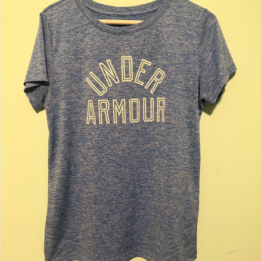 Under Armour Heathered Blue DriFit Tee
